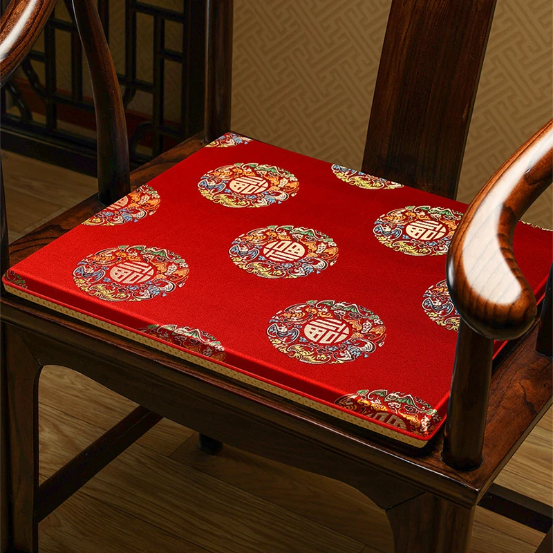 中式红木椅子坐垫太师椅圈椅实木餐椅官帽座垫椅子餐椅垫定制防滑