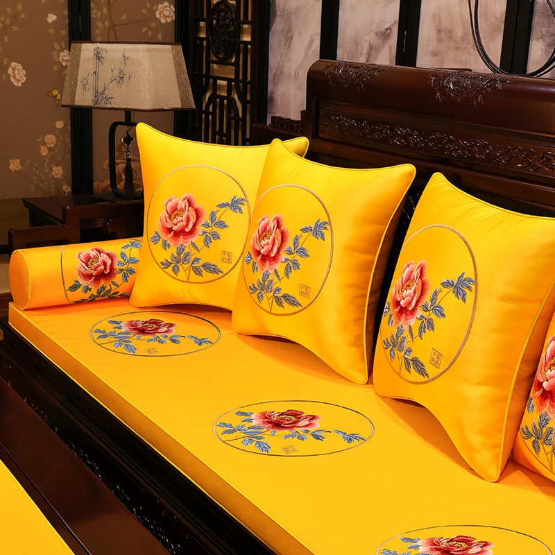 【朵朵】中式红木沙发垫坐垫实木椅垫沙发垫垫官帽餐椅垫圈椅防滑垫