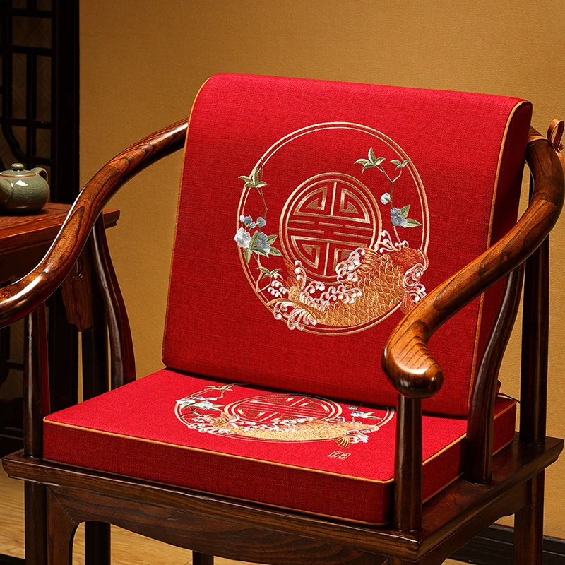 【锦跃龙门】靠背红木沙发飘窗靠包坐靠一体护腰腰靠椅垫座椅靠背