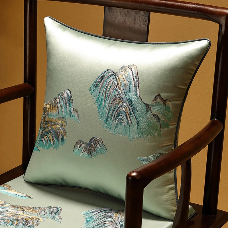 【江山】中式抱枕靠垫腰枕椅子腰枕椅床头靠客厅沙发枕头护腰靠枕垫