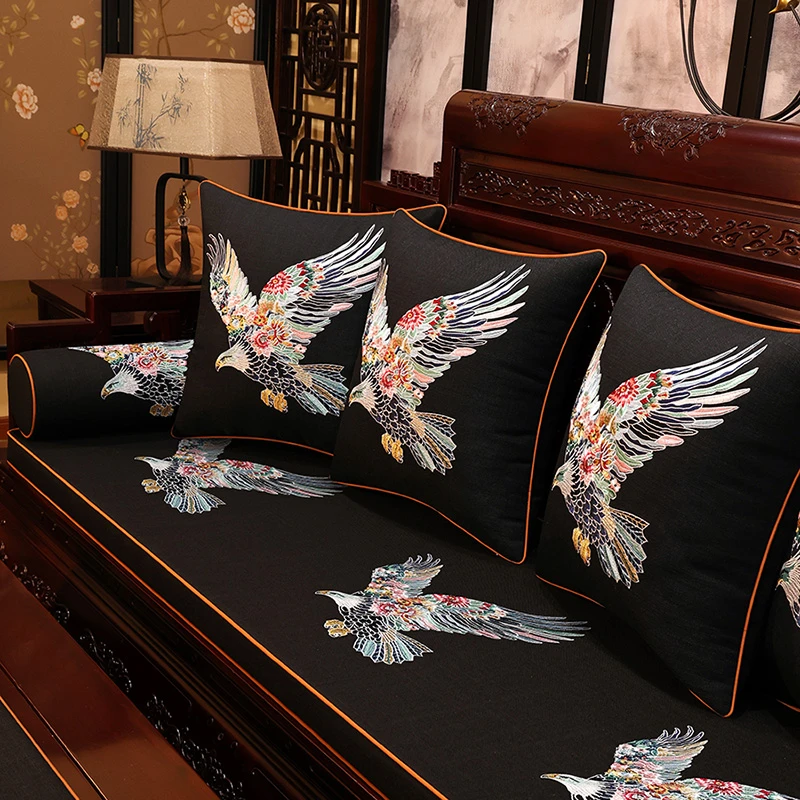 【雄鹰】中式红木沙发垫坐垫实木椅子垫防滑垫海绵垫古典实木椅垫