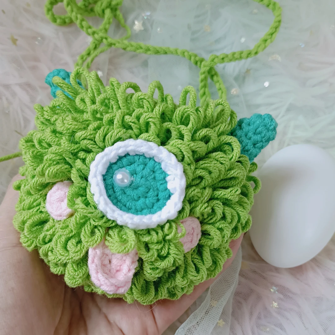 卡通兔子成品鸡蛋兜鸭鹅蛋包手工编织线立夏端午三月三儿童节礼物