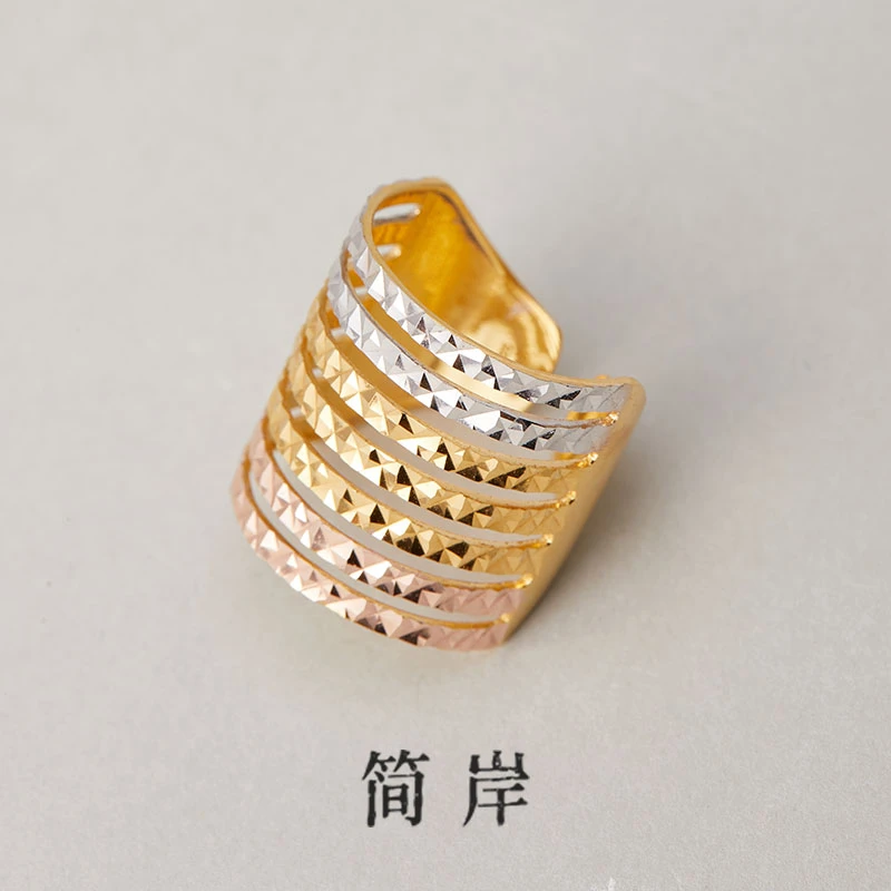 jeshore/简岸 925银戒指 三彩戒指