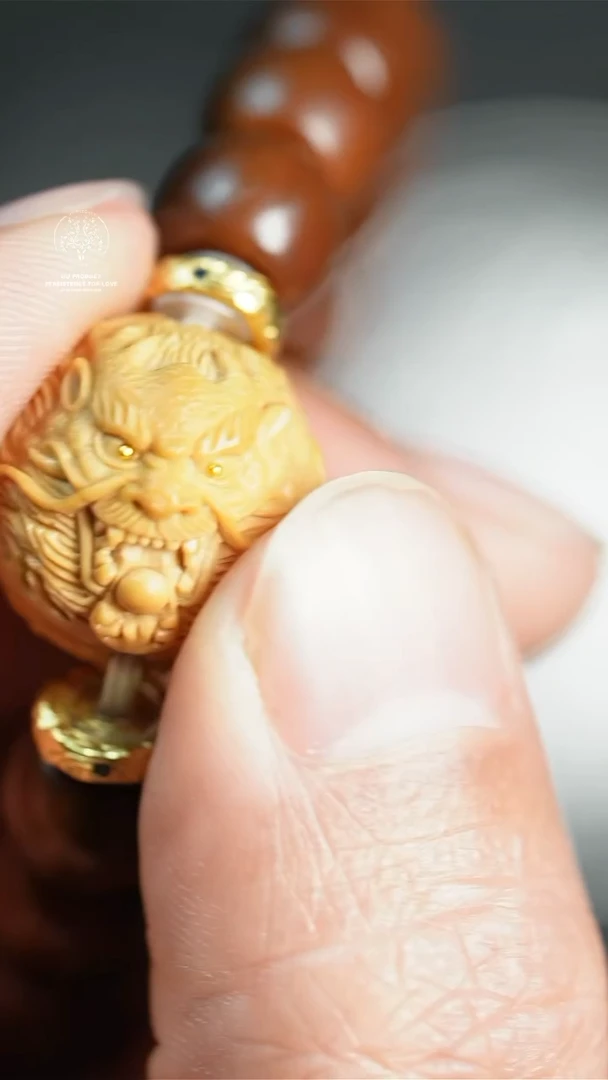 【闪购商品】猴头核桃吊坠猴头玉龙钟馗