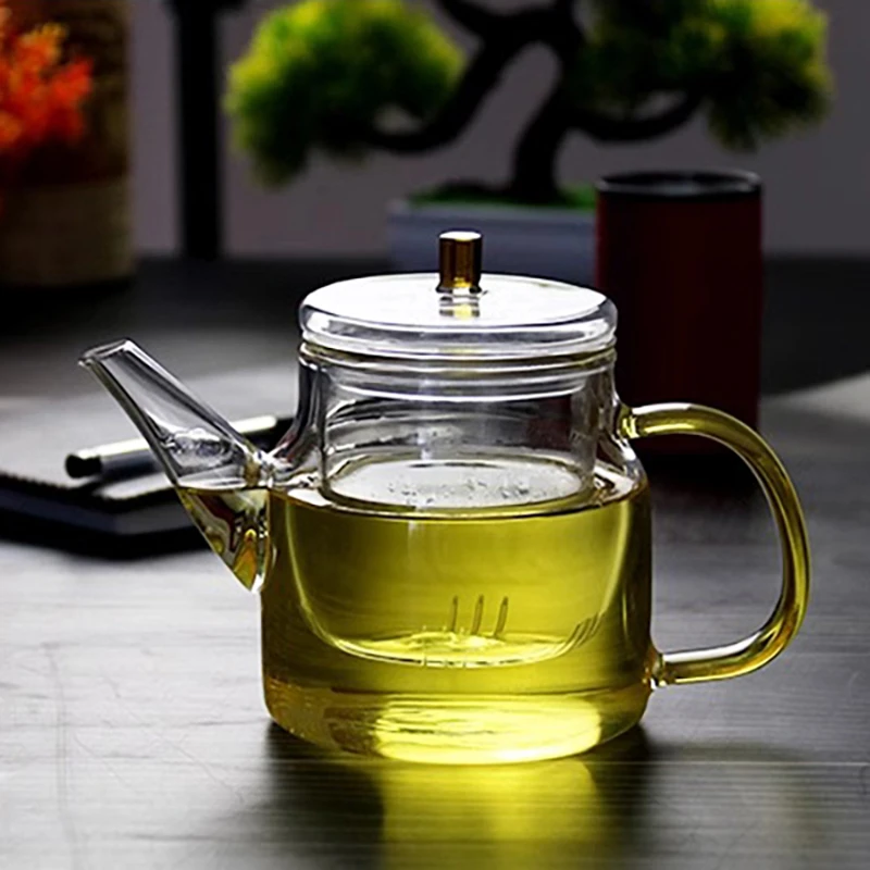 茶壶家用过滤泡茶壶加厚玻璃耐高温花茶壶红茶泡茶器功夫茶具套装