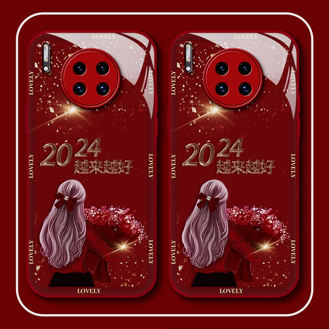 华为MATE30新年2024越来越好高级感创意防摔网红女款手机壳