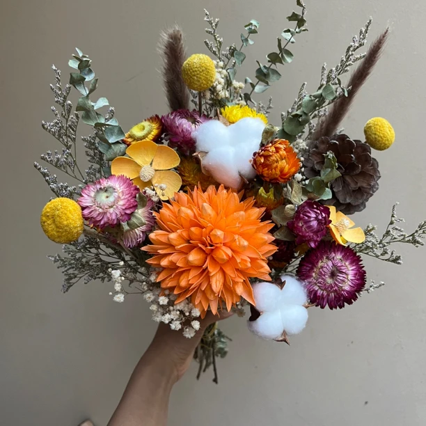 干花花束装饰轻奢家居客厅摆设真花花束摆件