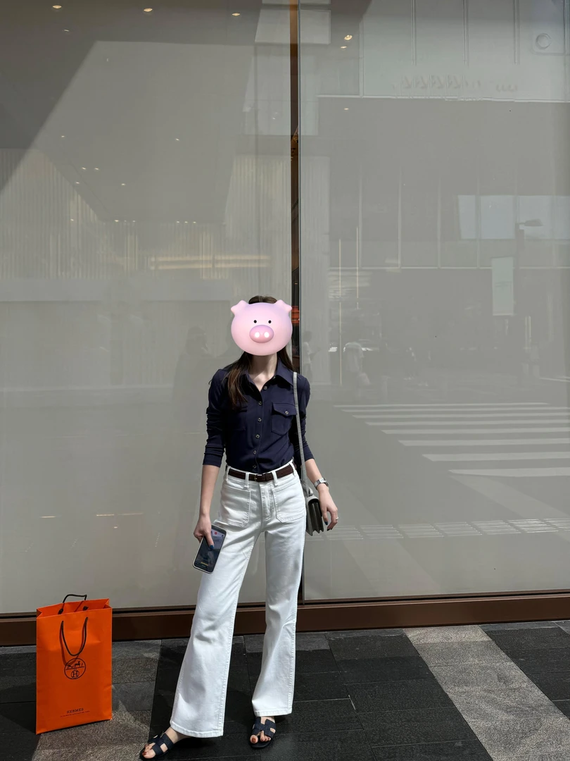 春夏季穿搭时尚套装阔腿新款牛仔显瘦上衣蓝色白色休闲洋气衣服女