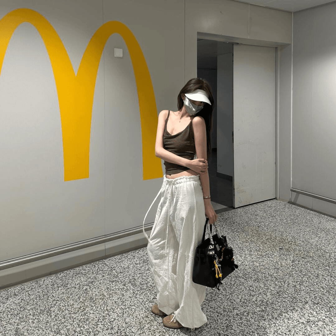2024夏季时尚休闲潮流百搭品质背心上衣搭配韩版高级感设计长裤