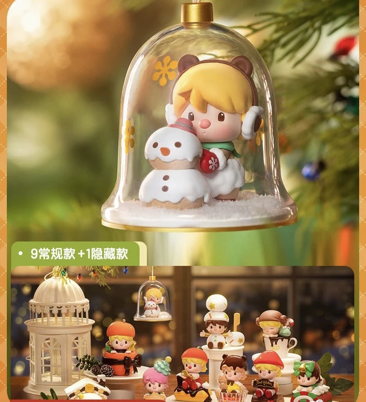 【拆盒】小甜豆定格时光甜品盒子系列圣诞盲盒手办