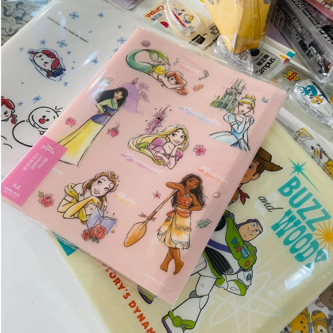 迪士尼资料册A4文件夹整理收纳收纳册可爱卡通简约