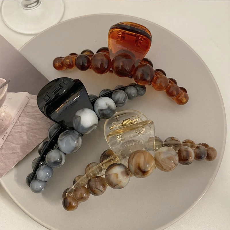 ins网红风发夹法式简约大号鲨鱼夹韩版高级感优雅后脑勺抓夹可爱