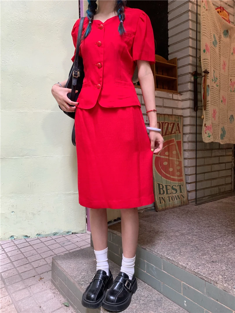 【dodoroom】古着连衣裙直播童趣可爱复古昭和感夏季裙默认微瑕