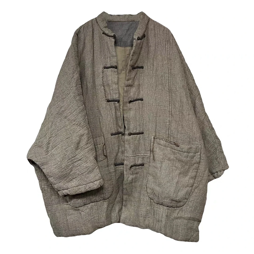 苏沐布衣沉香布衣草堂棉衣棉服粗麻盘扣2410932无折扣