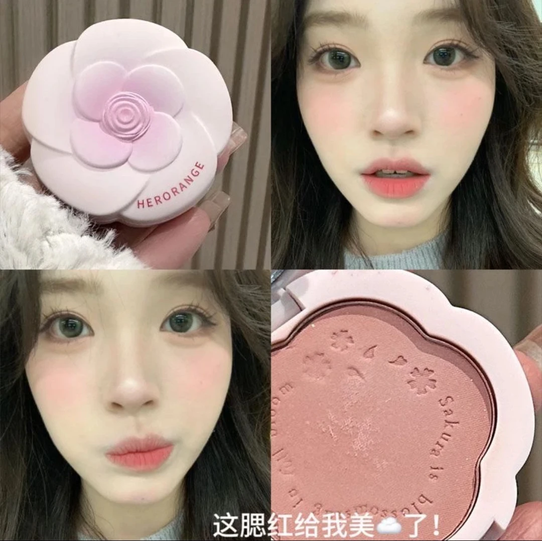 HERORANGE颊间洛花欢颜腮红1249