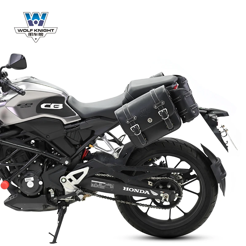 肌车狼适用本田CB300R改装边包侧边包头盔包复古边箱防水快拆专用