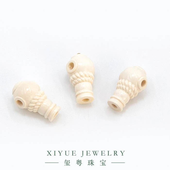 （玺粤珠宝）天然猛犸牙雕刻（潜水艇款）（10*9）三通DIY文玩配饰百搭