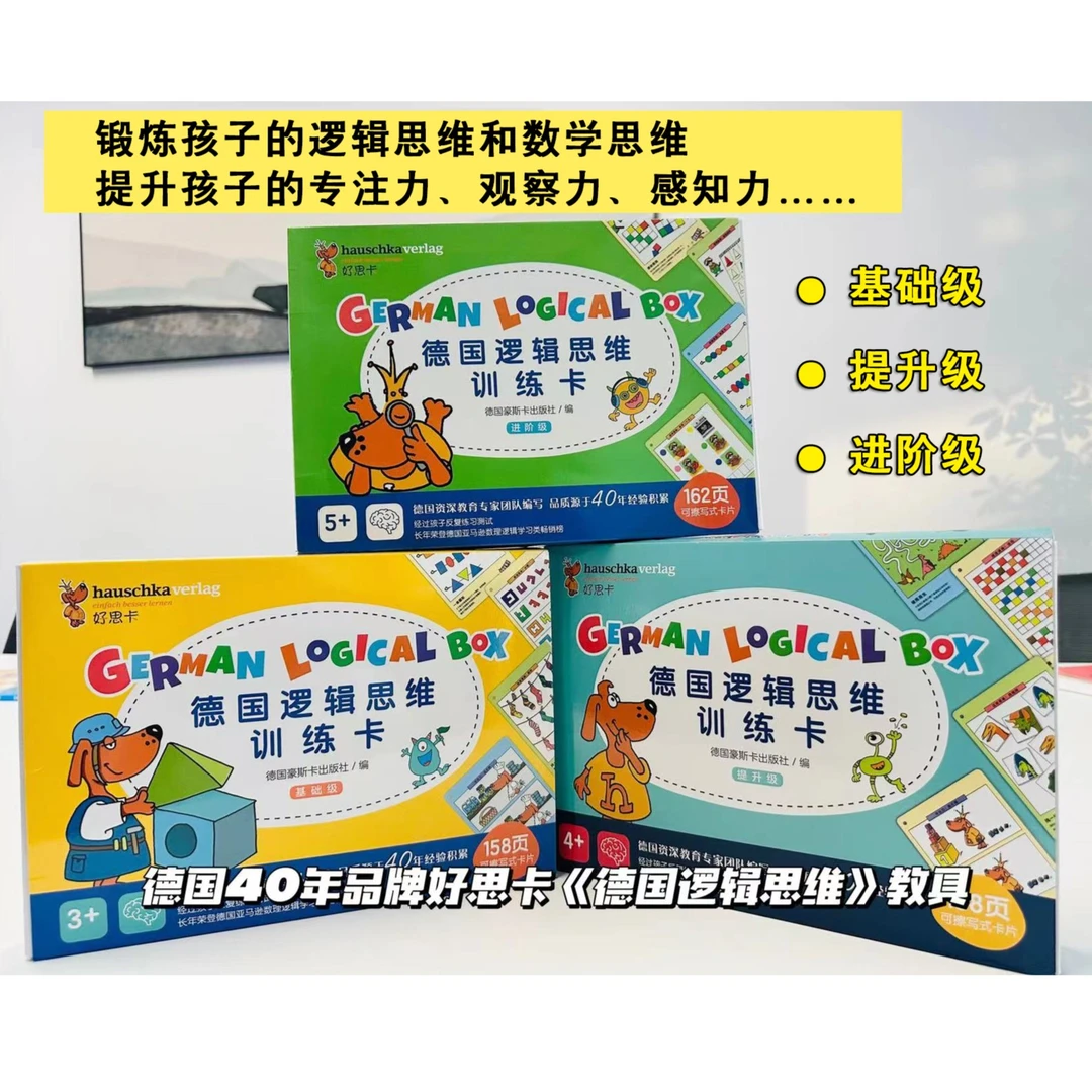 德国逻辑思维训练卡 ——激活孩子的大脑，锻炼孩子思考力的训练卡