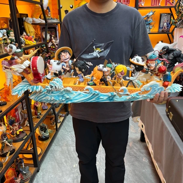 海贼王龙舟 动漫模型摆件 航海成员雕像