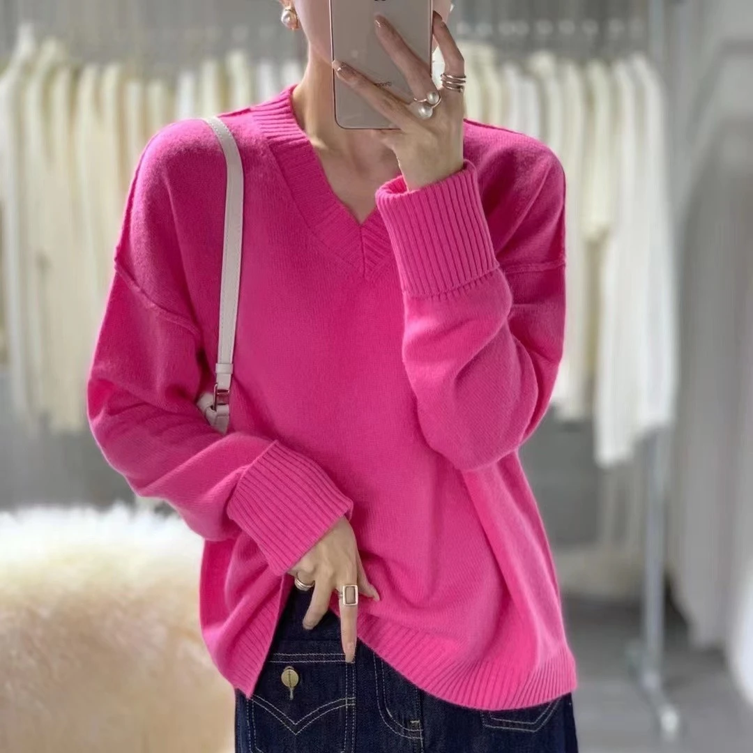 新款百搭H221-H230秋冬少女时尚针织衫上衣