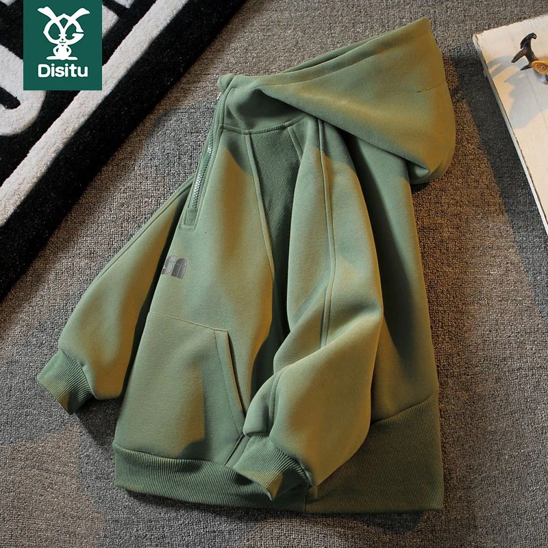 迪斯兔儿童装男童秋装卫衣春秋款半拉链连帽上衣服男孩中大童炸街