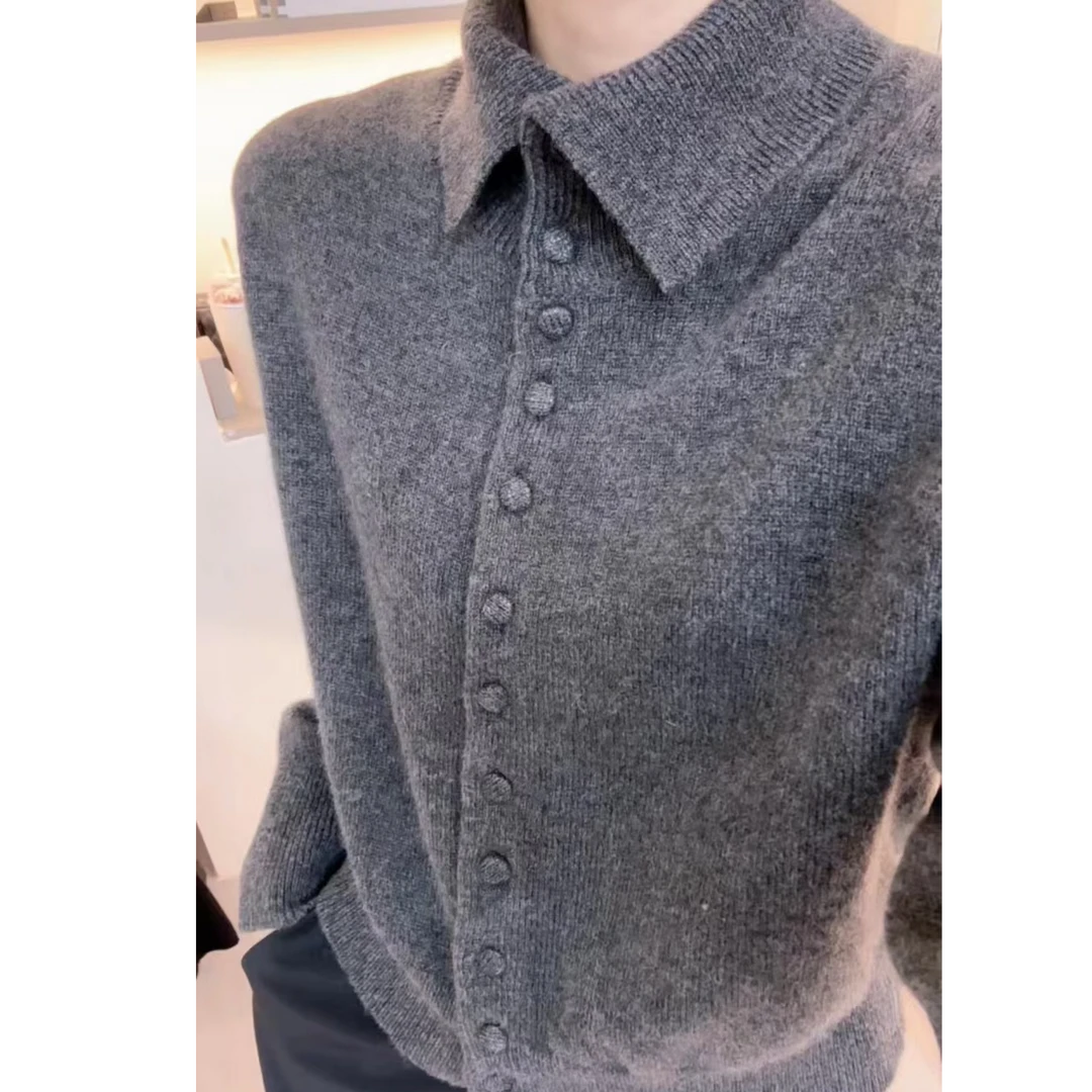 [编码A77]妮妮家秋冬加厚宽松纯色套头百搭毛衣外套打底衫
