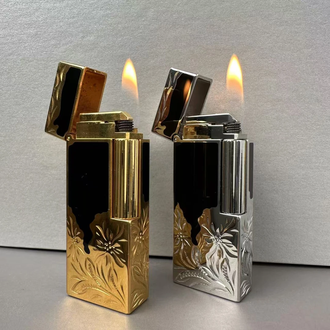 克雷斯茶韵窄版长条充气侧滑时尚打火机精美