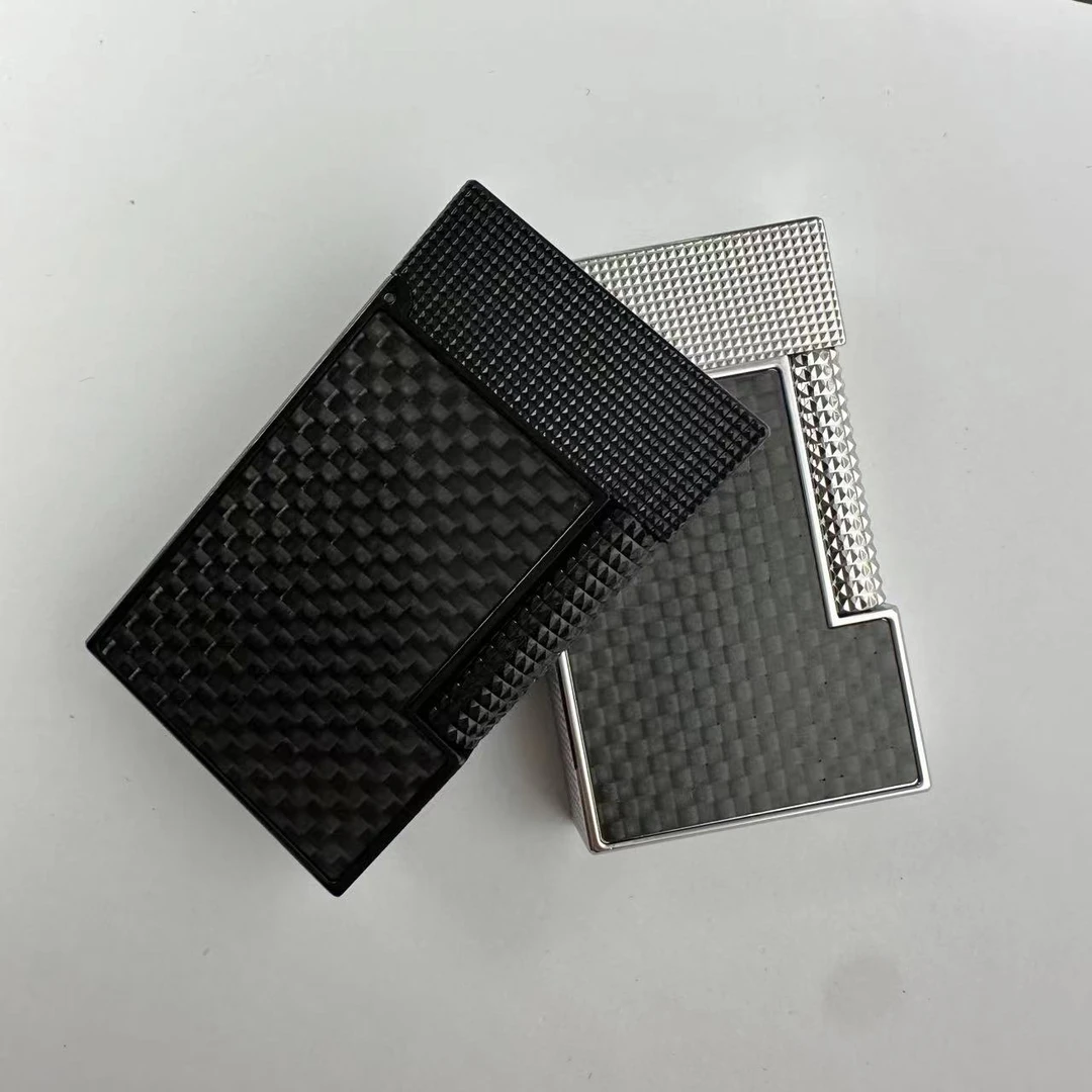 calories卡路碳纤维纯铜侧滑充气刚音朗声打火机男士个性时尚高端