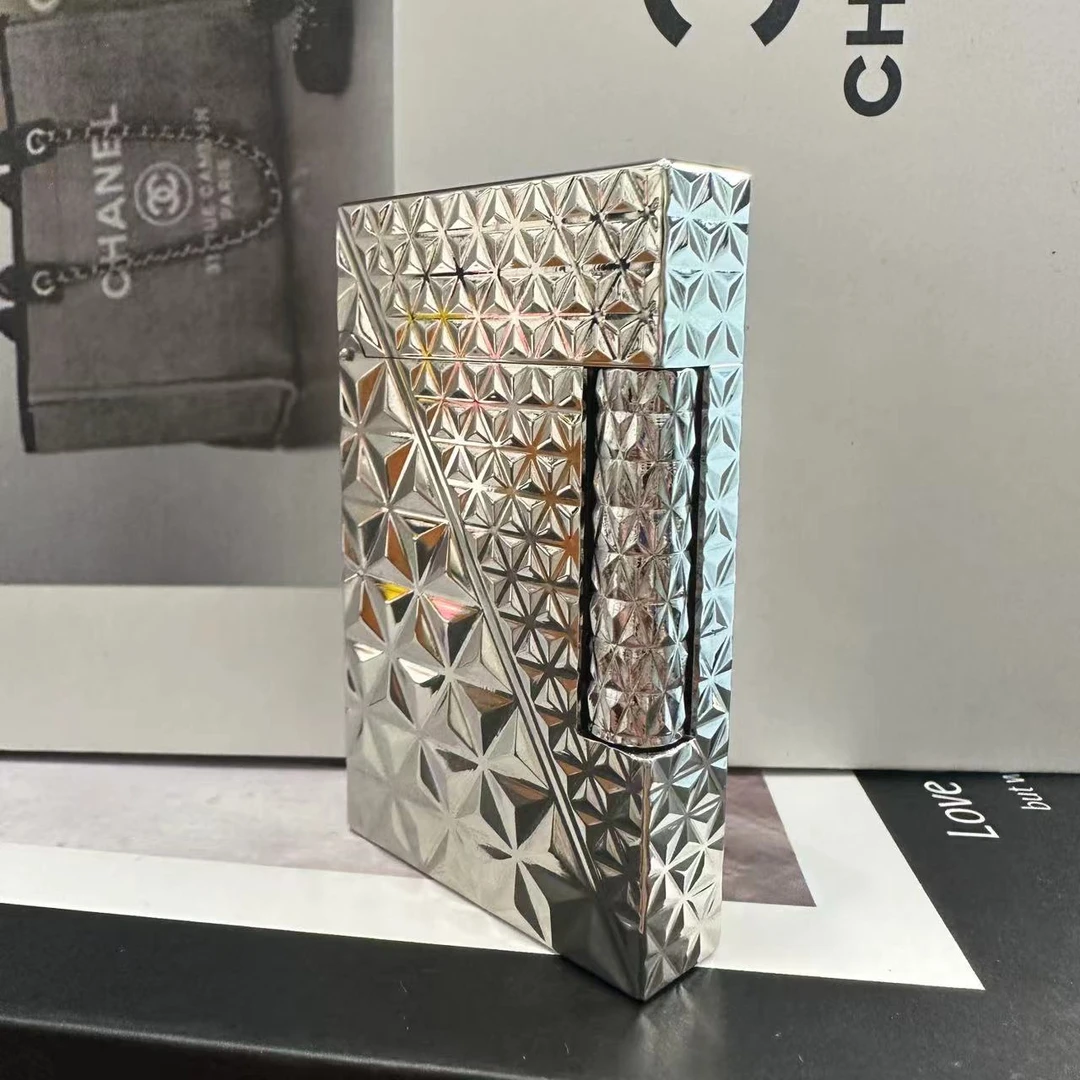 calories卡路分割线纯铜侧滑充气钢音朗声打火机男士个性时尚高端