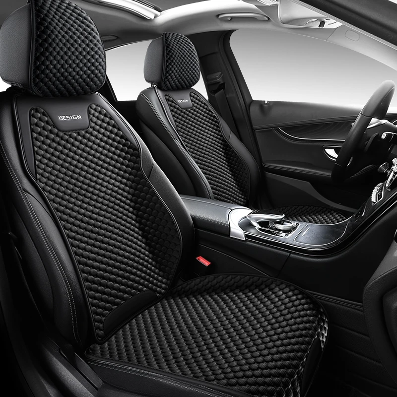 汽车坐垫秋冬季垫座椅垫单片四季通用半包座垫3D透气网布汽车座套