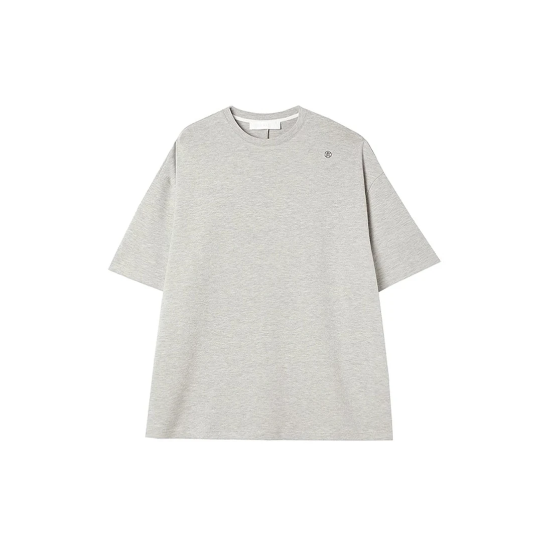 【UHOOWU】UH 24 纯色阔版短袖磨毛休闲T恤