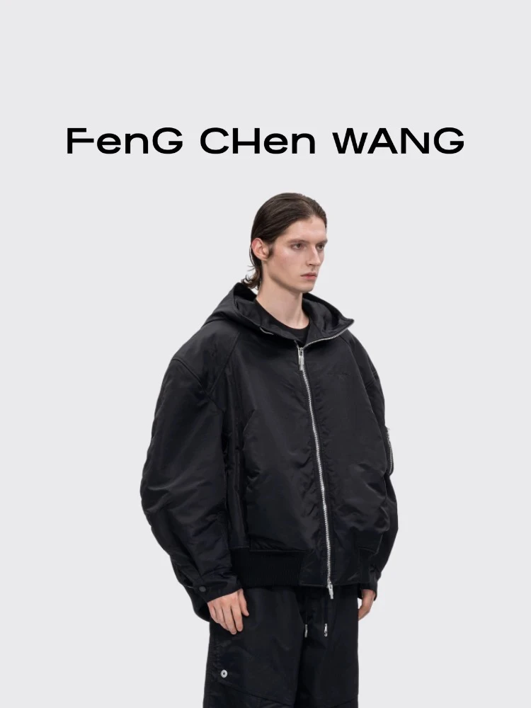 【FengChenWang】24秋冬新品男士解构叠褶水洗尼龙棉服