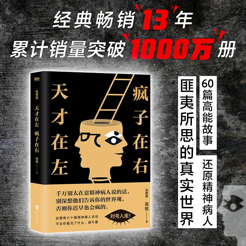 【微微瑕】天才在左疯子在右正版心理学畅销书籍实体心理访谈录