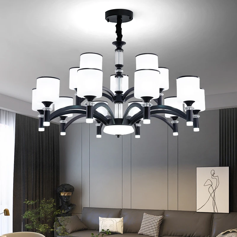 客厅吊灯现代轻奢简约2025新款流行大气高档网红创意极简大厅主灯