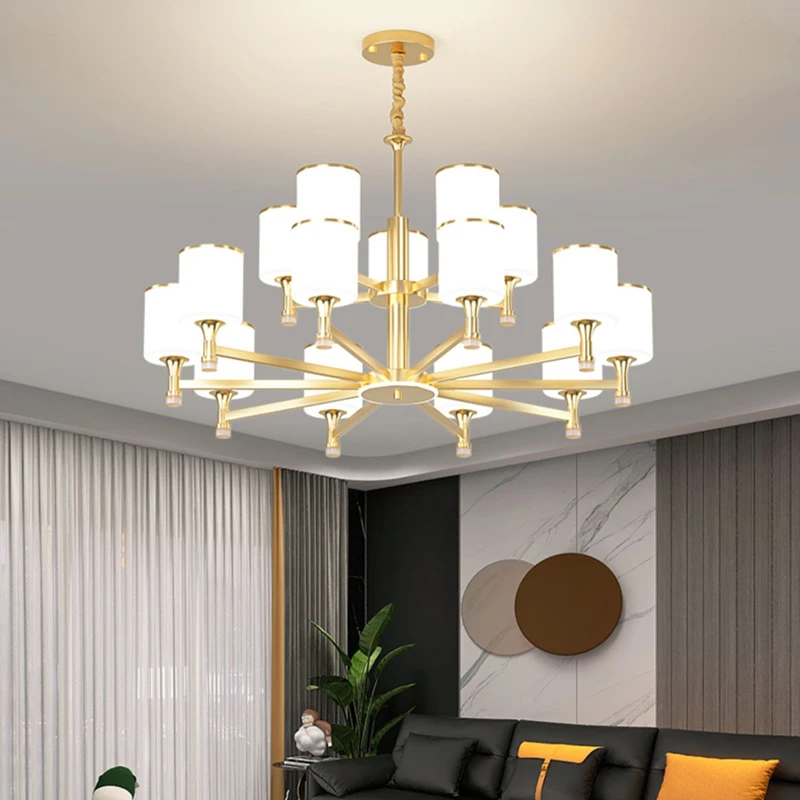 吊灯现代北欧简约餐厅客厅家用2025新款松弛感高档大气创意大厅灯
