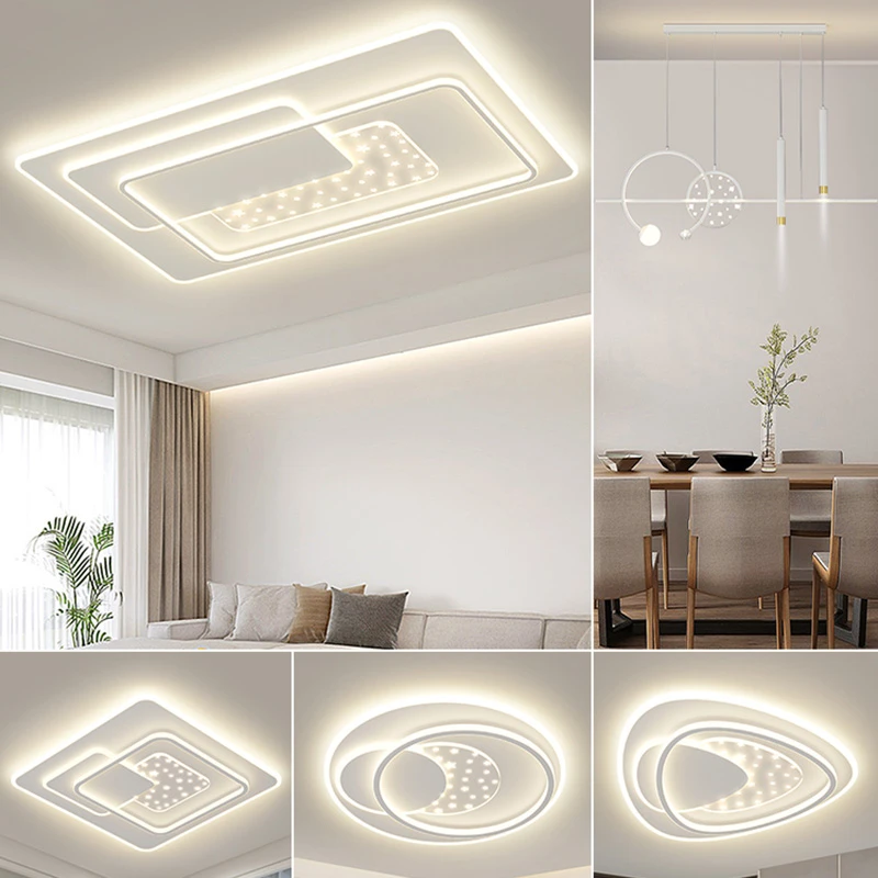 主卧室灯具全屋2025新款现代轻奢简约大气高档家用极简圆形客厅灯