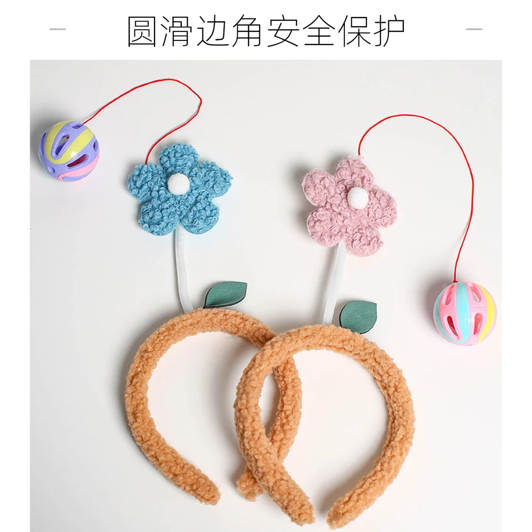 头箍女发箍摇铃玩具防滑逗娃哄娃神器换尿不湿发卡头饰宝宝换尿布