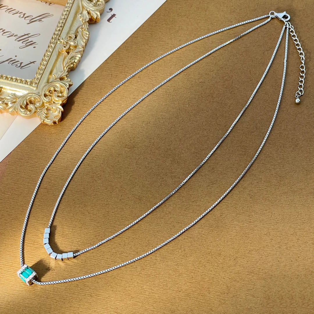 花飞花轻舞项链09701日常百搭时尚ins风铜合金