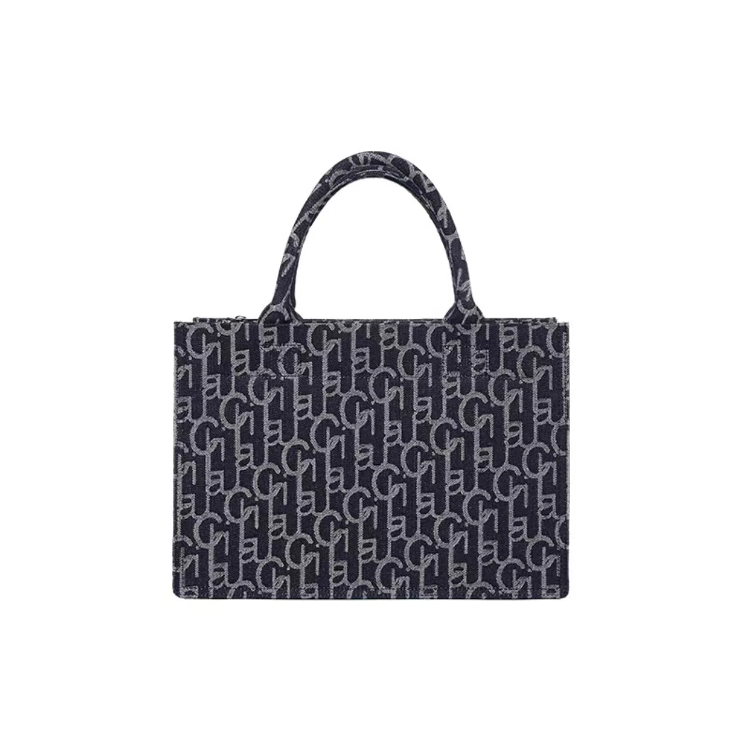 纽约小众牛仔布托特包手提购物袋立体电脑包