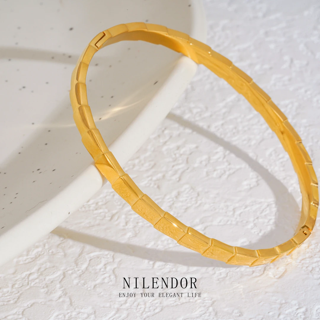 NILENDOR/昵兰SZ-35简约时尚百搭经典蛇骨小众轻奢手镯