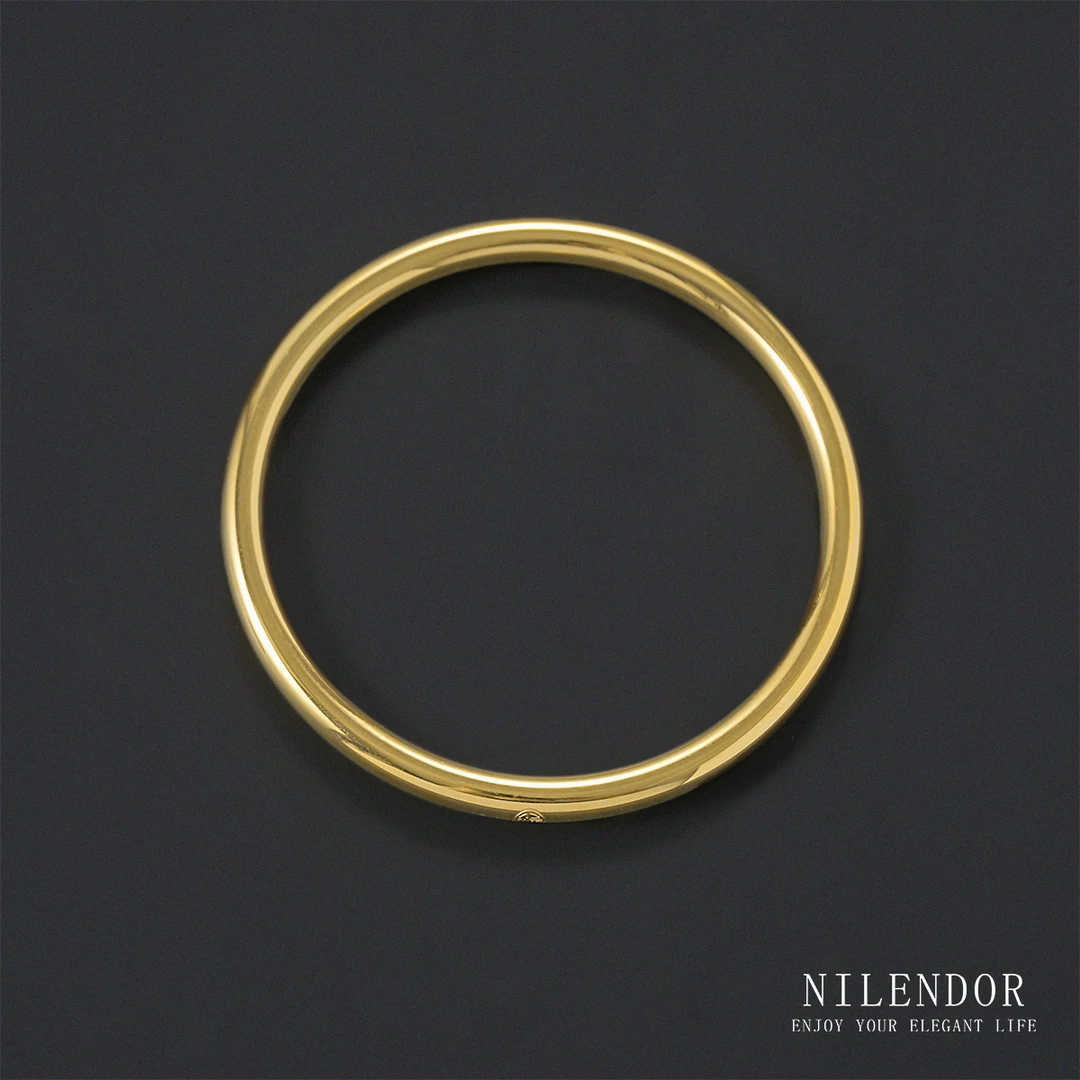 钛钢手镯 SZ-109简约经典时尚百搭光面素圈手镯