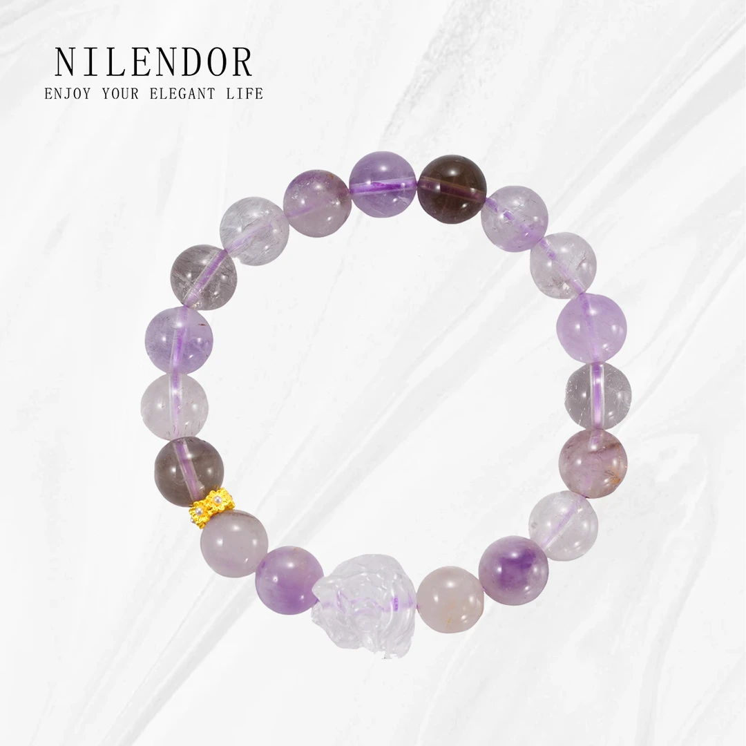 非金属仿水晶手链 SL-06梦幻超七醒狮光珠单圈手链