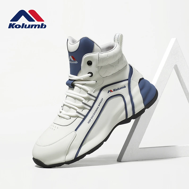 kolumb/哥仑步2025春季新款百搭老爹鞋男士运动休闲鞋真皮鞋子
