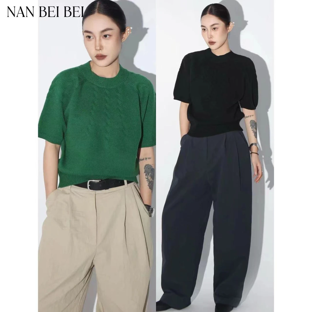 【南北贝】时尚简约舒适圆领套头针织衫B-C147