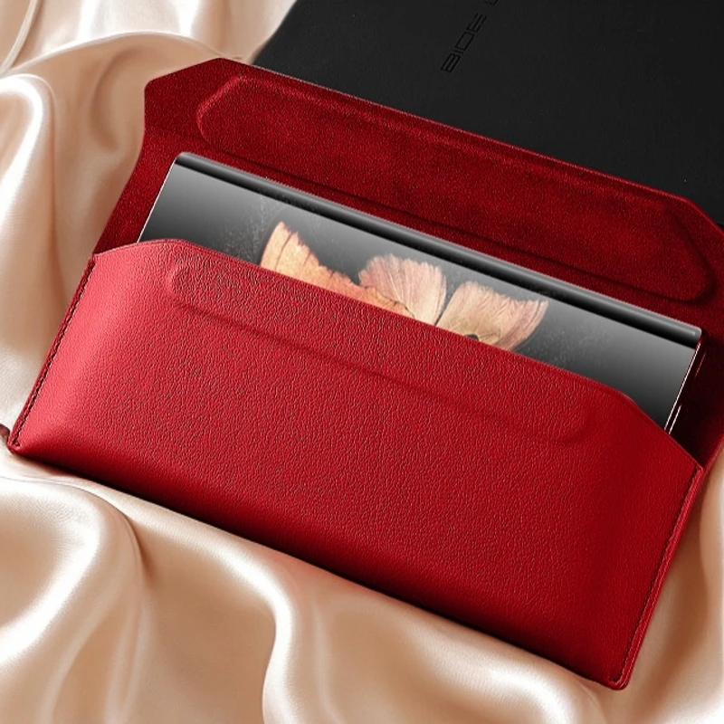 适用荣耀magic折叠屏系列高档真皮钱包款奢华信封壳防摔个性商务3