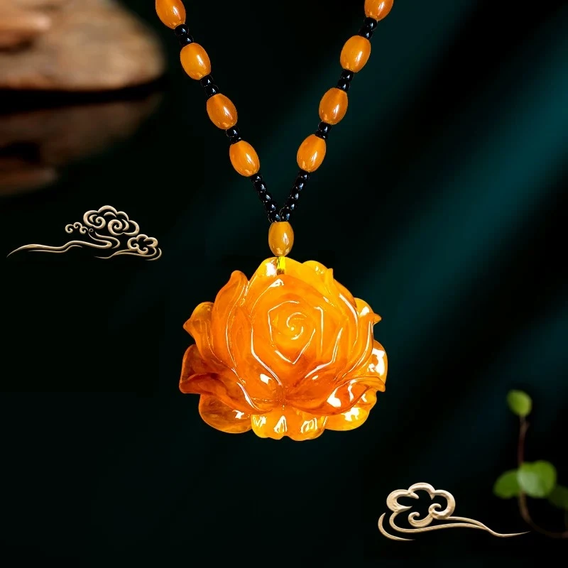 铜合金项链 手工气质吊坠饰品复古古风长款国风民族风项链配饰