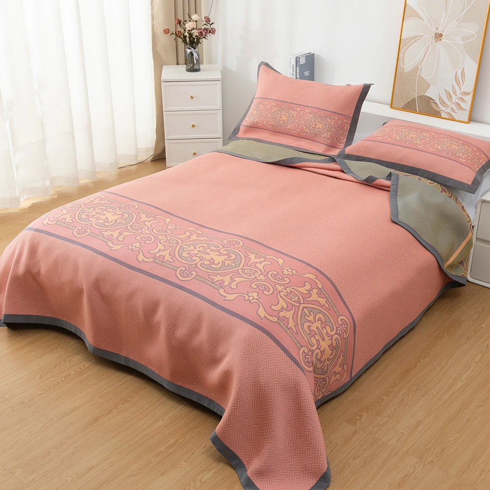 【凯瑟琳】2.3*2.5米柔软亲肤精梳细纱透气双面可用棉布床盖