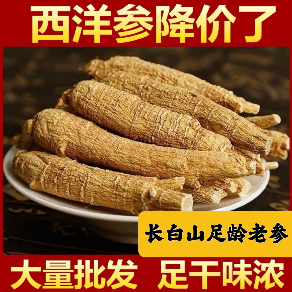 长白山整枝西洋参/花旗参软质低残泡水煲汤泡酒