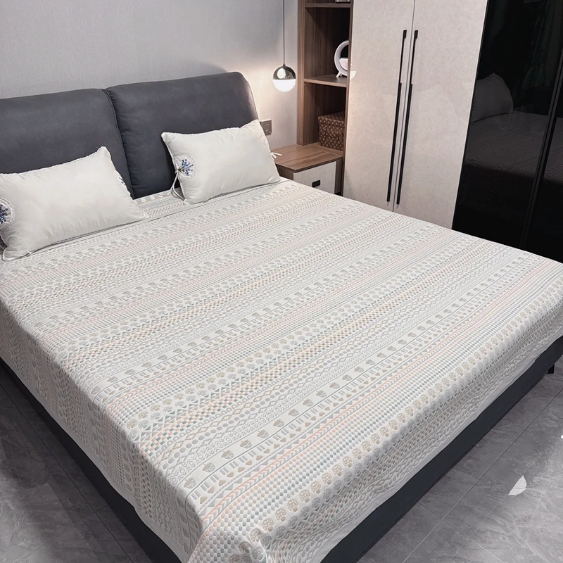 【240*250】【微瑕坚果】四季款纯棉纱布软席缩完水220*230