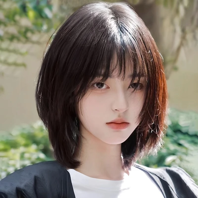 假发女全头套波波头减龄轻薄短碎发中波波头造型仿真发整顶假发套